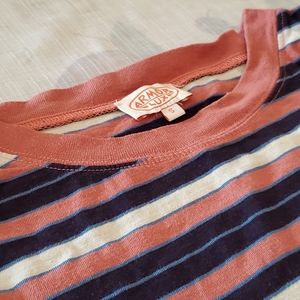 Armor Lux Cotton Linen Tshirt Stripes Small